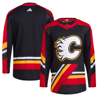 Calgary Flames adidas - Reverse Retro 2.0 Authentic Blank Jersey - Black